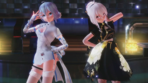 【MMD】女子力爆发 特色裙装3人「被害妄想携帯女子(笑)」